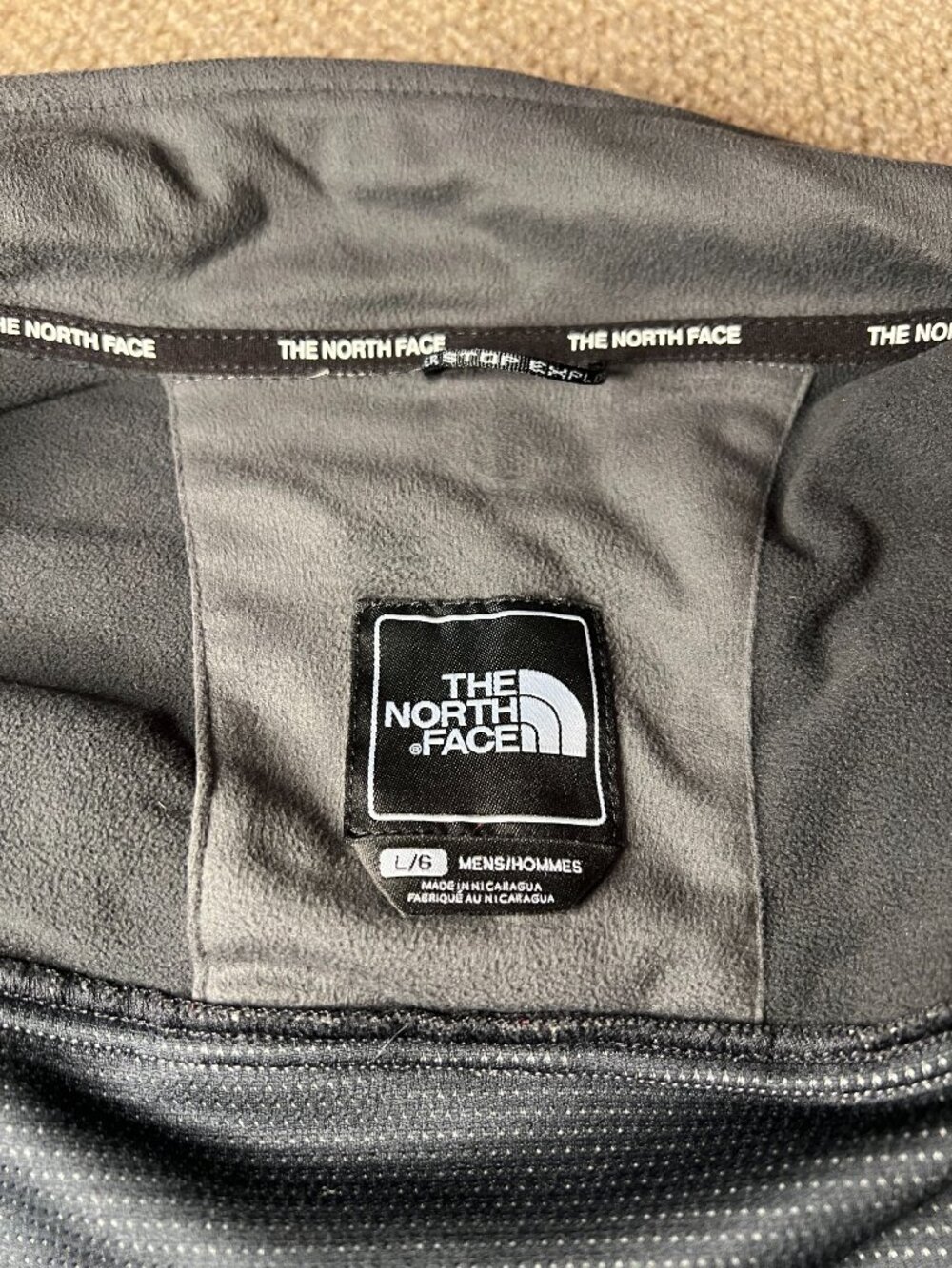THE NORTH FACE Windstopper Hybrid Softshell Jacket Men's Size Large Black/Grey - Picture 7 of 8